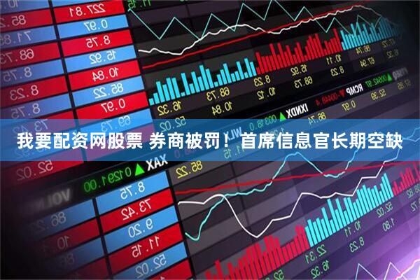 我要配资网股票 券商被罚！首席信息官长期空缺
