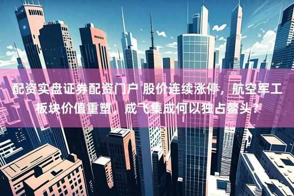 配资实盘证券配资门户 股价连续涨停，航空军工板块价值重塑，成飞集成何以独占鳌头？