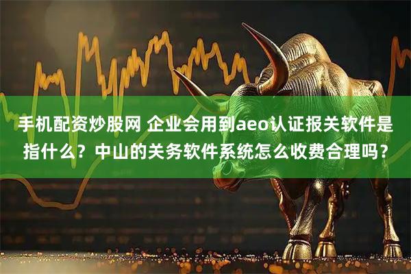 手机配资炒股网 企业会用到aeo认证报关软件是指什么?中山的关务软件系统怎么收费合理吗?